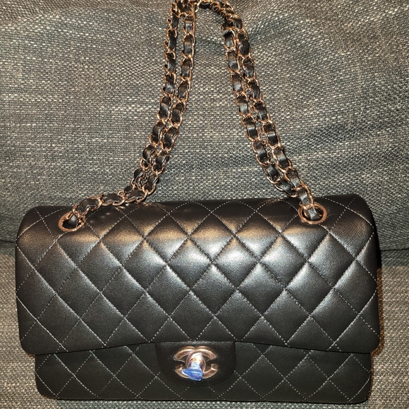 ❌️SOLD❌️ Brand New Authentic Chanel Medium Classic Flap Bag Rose Gold Hardware - Picture 3 of 12